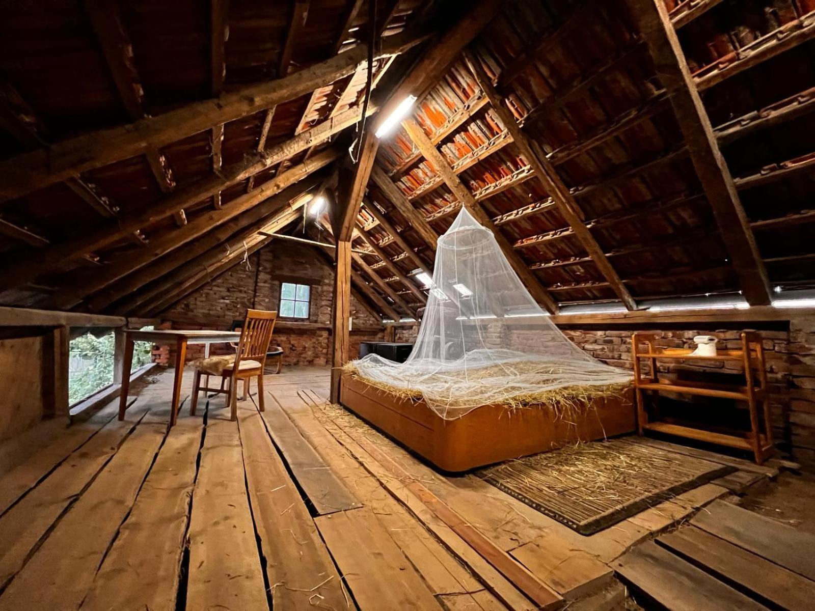 Hausbreitenbach Heuhotel Farm Own Sleeping Bag Free Wifi חדר תמונה